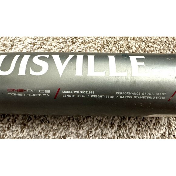 Louisville Slugger Omaha 519 Baseball Bat 31" 26 oz WTLSS0519B5 USSSA 2 5/8" -5 - Picture 3 of 11
